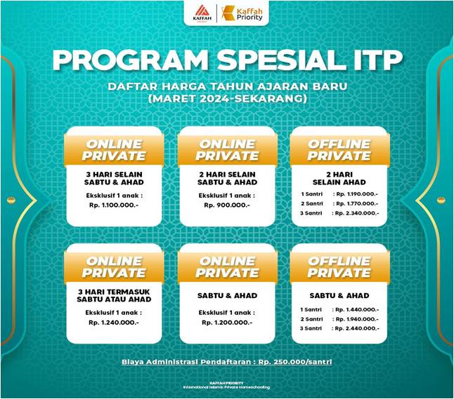 2 PRICE LIST OFFLINE PRO & ONLINE ITP (VVIP)