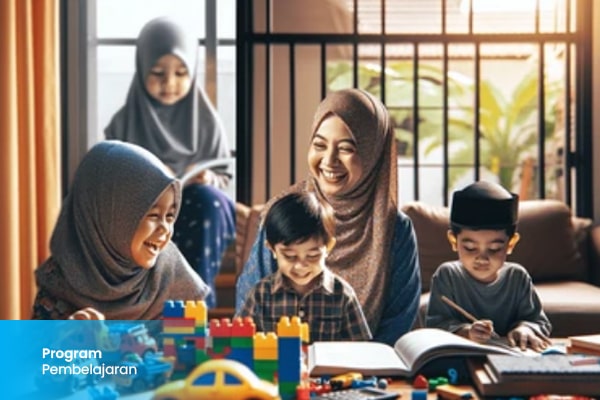 Mengajak anak untuk selalu antusias dalam belajar dengan cara yang menyenangkan.